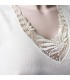 Medima Angora 20 maglia lana donna mezza manica con pizzo art M1174