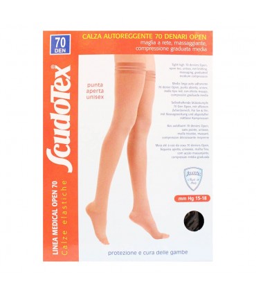 Scudotex calza autoreggente unisex 70 Denari 15 18 mmHg art 823