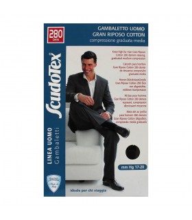 Scudotex Gran Riposo Cotton gambaletto uomo 280 Denari 17/20 mmHg art 452