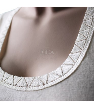 Medima Angora 20 maglia lana donna spalla larga con pizzo art M1180