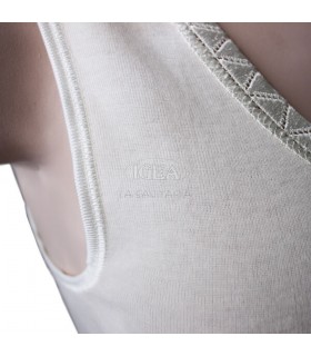 Medima Angora 20 maglia lana donna spalla larga con pizzo art M1180