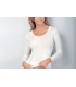 Medima Angora 20 maglia lana donna manica lunga con pizzo art M1182