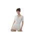Medima Angora 20 maglia lana donna mezza manica con pizzo art M1174