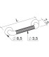 K-Design maniglia sicurezza bagno 30 cm art. EH-12-RX