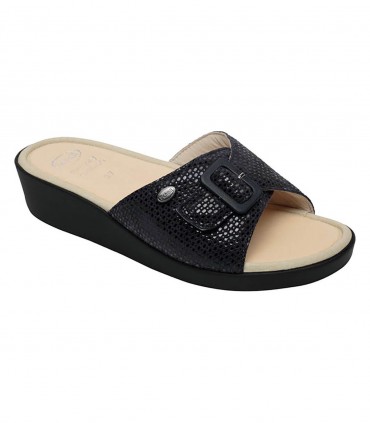 Scholl Mango ciabatta donna pelle puntinata