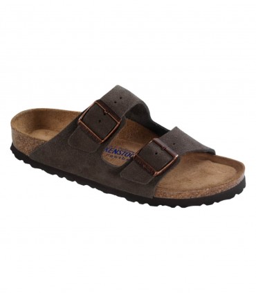 Birkenstock Arizona Soft Footbed Suede mocha ciabatte unisex