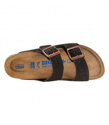 Birkenstock Arizona Soft Footbed Suede mocha ciabatte unisex
