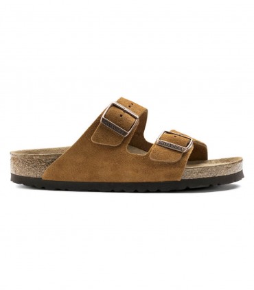 Birkenstock Arizona Soft Footbed Suede mink ciabatte unisex