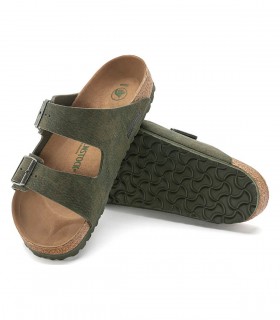 Birkenstock Arizona Vegan desert dust thyme ciabatte uomo
