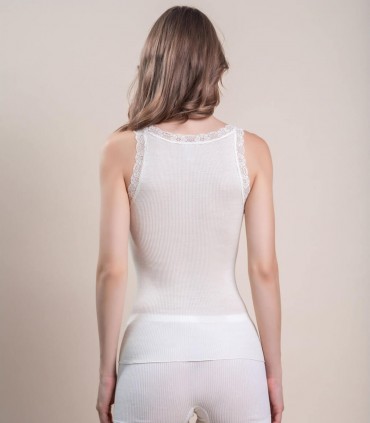 Vittoria B. canotta spallina pizzo 8501