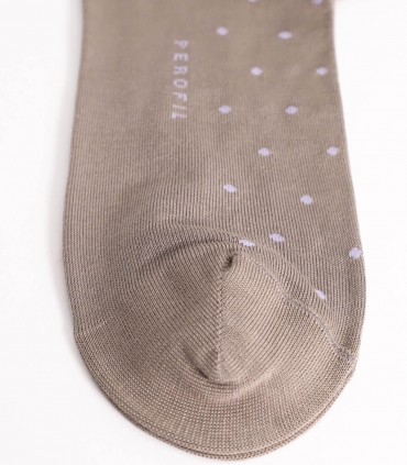 Perofil Evergreen calze lunghe uomo cotone pois