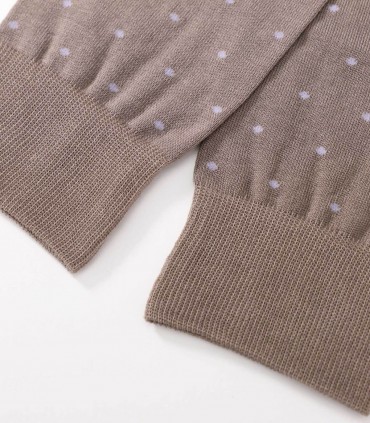 Perofil Evergreen calze lunghe uomo cotone pois