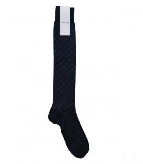 Perofil Cotton Colors calze lunghe uomo geometrico