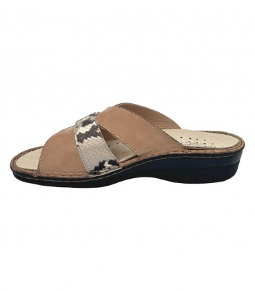 Ecosanit Eveline Nabuk Soft Cabala ciabatte donna
