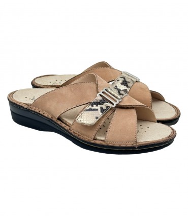 Ecosanit Eveline Nabuk Soft Cabala ciabatte donna