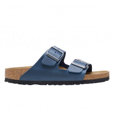 Birkenstock Arizona Oiled Leather blue ciabatte unisex