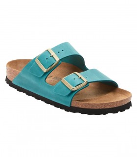 Birkenstock Arizona Oiled Leather Biscay Bay ciabatte donna