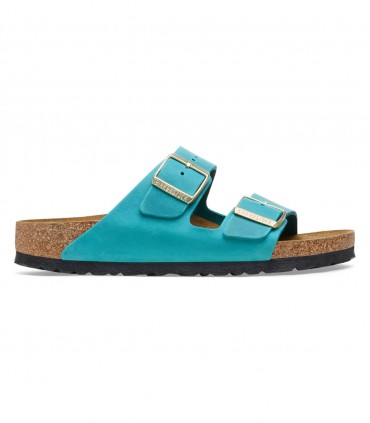 Birkenstock Arizona Oiled Leather Biscay Bay ciabatte donna