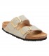 Birkenstock Arizona Big Buckle Rivet Logo canvas eggshell ciabatte donna