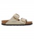 Birkenstock Arizona Big Buckle Rivet Logo canvas eggshell ciabatte donna