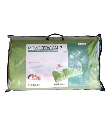 Biosynex Memocervical 7 Green Saponetta guanciale ergonomico