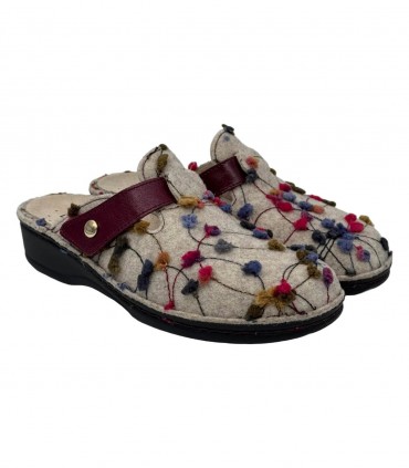 Ecosanit Mietta 1 Feltro Gem Venice ciabatte donna