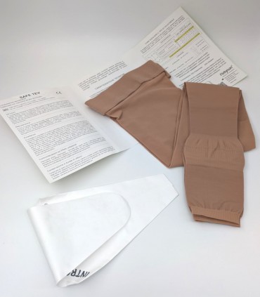 Flebysan Safe Tev calze autoreggenti unisex punta aperta corto plus 28 mmHg
