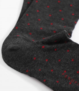 Perofil Cotton Fantasy calze lunghe uomo cotone pois