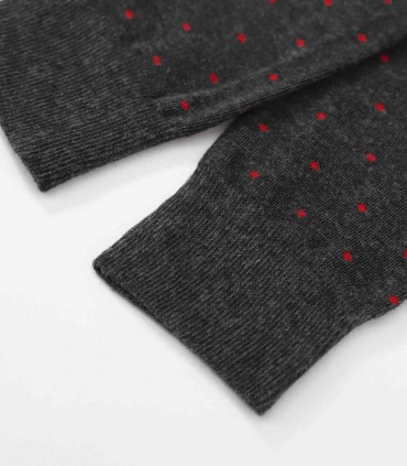Perofil Cotton Fantasy calze lunghe uomo cotone pois