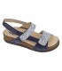 Hergos sandali donna H1832 Tweed Camoscio