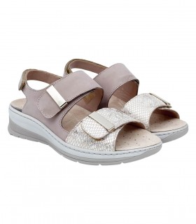 Ecosanit Bitter 2 Crystal Nabuk Soft sandali donna
