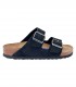 Birkenstock Arizona Soft Footbed Nubuck Leather black ciabatte donna