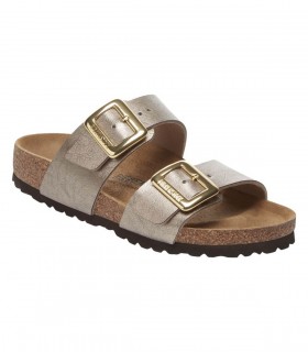 Birkenstock Sydney Cushion Buckle graceful taupe ciabatte donna