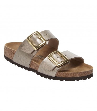Birkenstock Sydney Cushion Buckle graceful taupe ciabatte donna