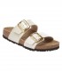 Birkenstock Sydney Cushion Buckle graceful pearl white ciabatte donna