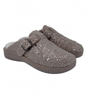 Ecosanit Winny Teddy Lurex ciabatte donna