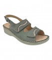 Ecosanit Leandro Onda Nabuk Glitter sandali donna